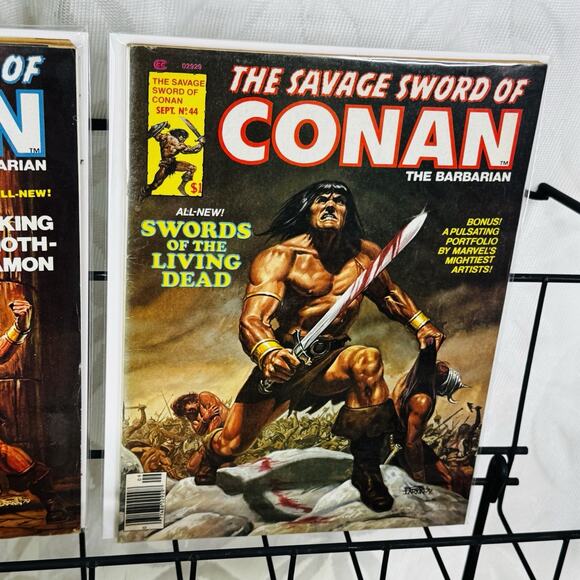 Savage Sword Of Conan 38 43-44 46-47 55-56 Lot Marvel Magazine Bronze Age Norem - Picture 5 of 9
